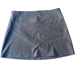 ALP-N-ROCK Esplora Hybrid Skirt Quicksilver Gray Pink Embroidery Size 2